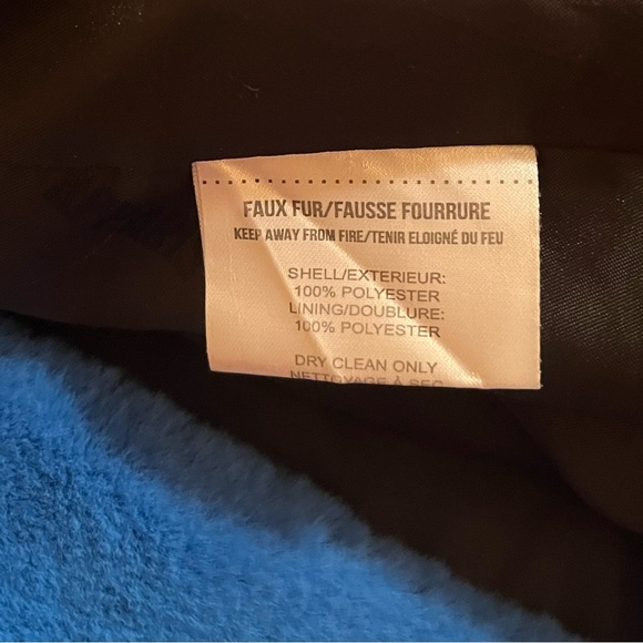 APPARIS Tukio Faux Fur Jacket in Vivid Blue - Picture 7 of 13